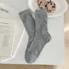 Calcetines de Patrón Oscuro Huecos Ins Retro Estilo Coreano para Mujer Calcetines de Algodón Sin Costuras Calcetines Finos de Media Pantorrilla Transpirables Calcetines Caídos