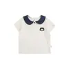 Série Estilo Colégio para Meninas Wulibu Verão Novo Saias Camisas Polo com Gola Marinheiro para Crianças Calças Largas
