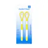 Set de 2 Raspadores de Lengua Transfronterizos, Herramienta de Plástico para Limpiar la Lengua, Cepillo de Doble Cara para Recubrimiento de Lengua, Removedor de Mal Aliento