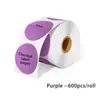 Papel Adhesivo Térmico de Color para Etiquetas, Papel Circular
