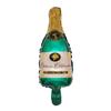 Botella grande de champán, cerveza, globo de película de aluminio, juego de decoración para bodas, fiestas de cumpleaños, botella de vino, copa de vino, globo de papel de aluminio