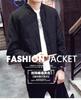 Chaqueta para Hombre Otoño 2023 Casual Combinable Top Cuello Color Sólido Japonés Holgado Delgado Chaqueta para Hombre