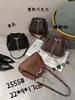 Bolso Cubo de Cordón Estilo Coreano Casual de Moda con Textura Bolsa para Mujer 2025 Nuevo de un Solo Hombro de Alta Gama para Viajes Cruzado de Moda