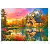 Atacado do Fabricante Pintura Diamante DIY Completa Paisagem Arte Diamante Estilo Pastoral Cabana na Floresta Sala de Estar Quarto Pintura Decorativa