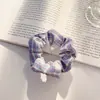 Scrunchie Fofo Estilo JK Acadêmico Coreano, Elástico de Cabelo para Meninas, Acessório de Cabelo