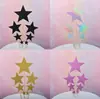 Decore o tamanho do bolo lindo cartão criativo estrela de cinco pontas Amor terno sete bolo de aniversário lindo