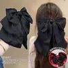 Grampo de Cabelo com Laço Grande Suave Estilo Francês 2026 Novo Modelo Garra de Cabelo para Parte de Trás da Cabeça Acessório de Cabelo