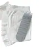 Calcetines Finos de Primavera y Verano para Mujer en Tonos Azul-Gris Sal Marina, Estilo Dulce Universitario Calcetines Caídos a Media Pantorrilla, Sin Costuras con Lazo