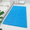 Tapete de Chão Antiderrapante com Sulcos para Massagem no Banheiro Tapete Barreira de Água com Drenagem para Vaso Sanitário Chuveiro Banho Tapete para Porta de Pia Vaso Sanitário