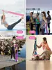 Banda Elástica de Yoga Banda de Resistencia Fitness para Hombres y Mujeres, Entrenamiento de Estiramiento, Elevación de Cadera, Apertura de Hombros, Banda de Resistencia para Ejercicio en Casa y al Aire Libre