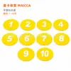 Discos Marcadores Numerados 1-10, Discos Marcadores Planos Suaves de Entrenamiento de Fútbol y Tenis, Marcadores de Punto de Referencia Redondos al por Mayor