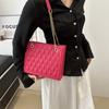 Bolsa Rhomboid Cadeia Grande Capacidade Bolsa Feminina 2024 Novo Nicho Ins All-match Moda Moda Moda Crossbody Bag