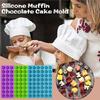 Em estoque atacado 48 peças simulação pequeno donut forma de chocolate brinquedo molde de silicone forma de gelo fácil desmoldagem