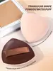 Venta caliente transfronteriza set de 13 brochas de maquillaje de tubo de aluminio marrón + bolsa de tela + 2 esponjas de maquillaje triangulares marrones + caja En stock