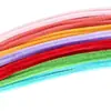 Macaron Colorido Sortido Bastão Torcido Feito à Mão DIY Pacote de Material para Cachorro Cor Vinho Conjunto Completo de Bastões Niuniu Tiras de Lã para Meninas Crianças