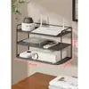 Estante de Pared Caja de Almacenamiento para Router de Pared Juego Caja Superior Estante para Colgar en Pared Estante de Banda Ancha Wifi Sin Taladro