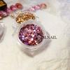 Ns Mais Vendidos Nail Art Popular Coreano Glitter Laser Multicor Misturado Lantejoulas Hexagonais Adesivos de Unha Estilo Japonês Decoração