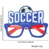 Gafas Divertidas de Fútbol para el Mundial 2026 EE.UU.-Canadá-México Accesorios para Fotos de Fiesta de Cumpleaños Marcos de Colores Disfraz Feliz