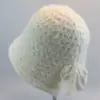 Chapéu Bucket de Lã Tricotada Quente com Laço para Proteção das Orelhas Outono e Inverno, High-End, Versátil e que Valoriza o Rosto, Pequeno Chapéu de Pescador para Mulheres