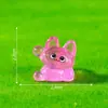 Nuevo producto transfronterizo: figura de gato brillante en miniatura, linda y adorable, artículo decorativo para manualidades, adorno colgante, pieza decorativa mini