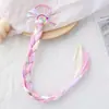 Cuerda para el pelo con peluca colorida de unicornio de dibujos animados para niños, tocado, cuerda para el pelo de trenza retorcida para niñas, bebé, anillo para el pelo de princesa, accesorios para el pelo