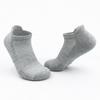 Calcetines para correr para hombre con planta de toalla acolchada, calcetines deportivos de color sólido de tubo corto, absorbentes de sudor, transpirables, prácticos para entrenamiento, calcetines de algodón al por mayor