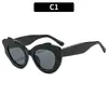 Moda Europea y Americana Nuevas Gafas de Sol Ojo de Gato, Elegantes y Versátiles de Moda Exageradas para Mujer, Protección UV, Gafas Estilo Ins