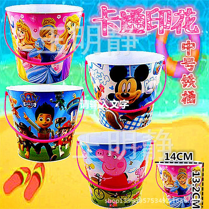 3卡通印花中号铁桶