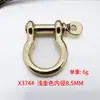 Llaveros de Aleación de Zinc Chapados en Oro para Equipaje y Artículos de Cuero, Venta Directa con Descuento del Fabricante, Hebilla de Herradura en Forma de U Multicolor para Accesorios de Bolsos