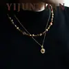 Collar Retro de Moda con Concha Maillard y Piedra Ojo de Tigre, Cadena para Clavícula Versátil de Lujo Ligero de Nicho de Gama Alta para Mujeres