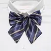 Flor de Colarinho Profissional Trabalhador de Eventos Aeromoça Banco Negócios Gravata Borboleta Roupas de Trabalho Femininas Estilo Preppy Gratuito Listrado Gravata Borboleta