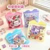 Bolsas transparentes auto sellables de dibujos animados de alta apariencia, bolsas de embalaje portátiles coloridas, bolsas sellables multiusos para snacks y dulces