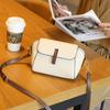 Bolsa feminina de couro genuíno Clássico All-match Nova Moda Elegante Shell Bolsa Leve Mini Bolsa de Ombro Top Layer Couro Bolsa Pequena