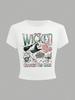 Camiseta de niña con patrón popular transfronterizo que se puede hacer DIY 4-14 años de edad con estampado de dibujos animados para niñas deportiva y de ocio tops de color puro