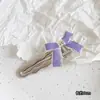Pinza para el cabello Estilo Frío Explosivo Ins Dulce Metal Lazo Diseño de Nicho Distintivo Sentido de Diseño Lujo Ligero Pinza Lateral Accesorios para el Cabello para Mujeres