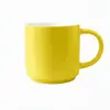 Taza de Cerámica Amarilla con Alto Valor Estético, Logo Personalizable, Regalo Promocional para Empresas, Vaso de Agua con Código QR, Taza de Café