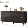 Cómoda de Lujo Ligero Estilo Vintage, Unidad de Almacenamiento de Madera para Montar en la Pared con Cinco Cajones para Dormitorio, Nuevo Almacenamiento Retro con Seis Cajones, Cómoda Multifuncional