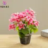 Nova Flor Artificial Andorinha Pequeno Flor de Bonsai Criativo Pequenos Ornamentos de Interior Planta da Amazonia Planta Verde Flor Artificial