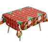 Toalha de Mesa Filme Perolado Tema de Natal Descartável Suprimentos para Festa Festival Ocidental Moderno À Prova de Óleo Antiaderente Decorativa