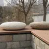 Cojín Trenzado de Cola de Gato Cáscara de Maíz Tatami Ventana de Bahía Zen Meditación Engrosado Redondo Meditación Ceremonia del Té Esterilla Tejida de Paja