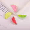 Pegatinas Acrílicas de Rodajas de Frutas Frescas de Verano Sandía Kiwi Granada Accesorios DIY Accesorios para el Cabello Materiales Hechos a Mano
