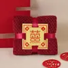 Toalla de vellón coral de tejido fino, suave y absorbente, ideal para bodas, regalos de boda y de pareja.