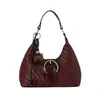 2026 Verano Nuevo Estilo Coreano Nicho Textura Tejida Bolso de Mano Luna Creciente Retro Color Sólido Para el Trabajo de un Solo Hombro Cruzado de Cuerpo Bolso de Moda
