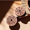2025 Año del Zodíaco Madera de Durazno Montaña Fantasma Flor Llavero Colgante Personalizado Creativo Portátil Colgante Collar Colgante Regalo