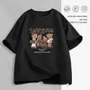 Camiseta feminina branca de manga curta, nova roupa feminina de corte solto, top moderno chique de verão, camiseta feminina de nicho com gola redonda