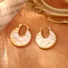 Pendientes Únicos de Nuevo Estilo Chino, Lujo Accesible y Pendientes Coloridos de Concha Natural de Gama Alta, Pendientes de Moda y Exquisitos
