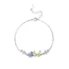 Pulseira Damila S925 Prata Esterlina Borboleta Micro-incrustada Zircônia Estilo Mori Feminino Fresco Leve Luxo Pulseira Versátil High-end