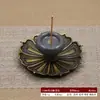 Suporte de Incenso Cerâmico Colorido com Base de Liga, Ornamento Estilo Japonês, Bandeja para Incenso, Incensário Doméstico, Dupla Utilização