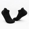 Meias de corrida masculinas acolchoadas com fundo de toalha meias esportivas cor sólida meias de tubo curto absorventes de suor respirável prático treinamento meias de algodão atacado