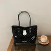 Bolsa Tote de Ombro Único e de Mão Nova de Alta Qualidade, Grande Capacidade, Bolinhas Fofas, Estrelas, Moda de Luxo, Outono 2026